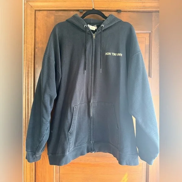 Vintage Pismo Beach Kon Tiki Inn Zip Up Hoodie 🌴 - Picture 2 of 5